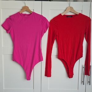 Pink And Red Bodysuits